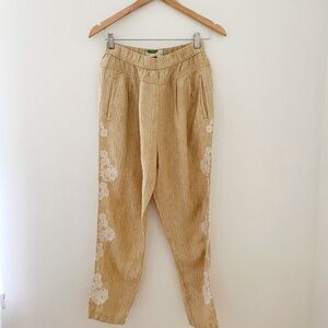 100% Linen Anthropologie Pants, XS